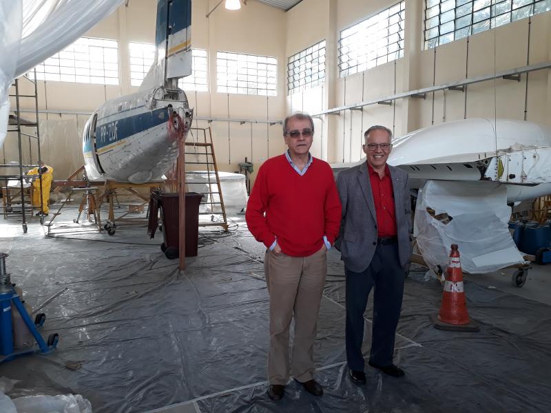 AAB was a partner in restoring Bandeirante's third protoype (built in 1968)