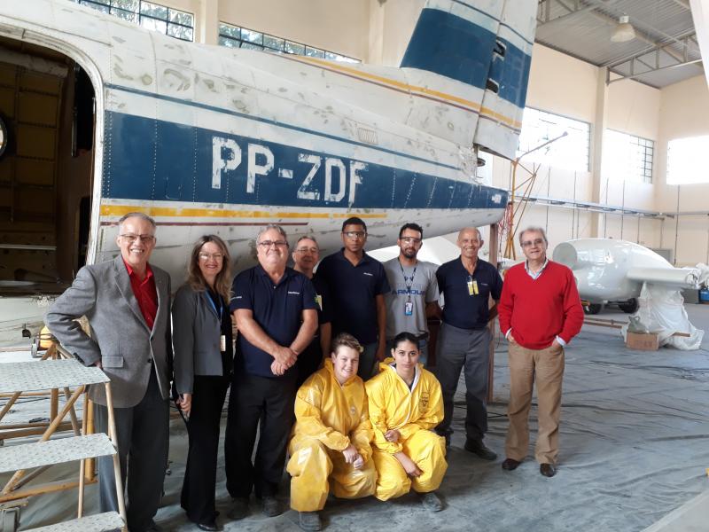 A AAB foi parceira na restauração do Bandeirante protótipo 3, fabricado em 1969